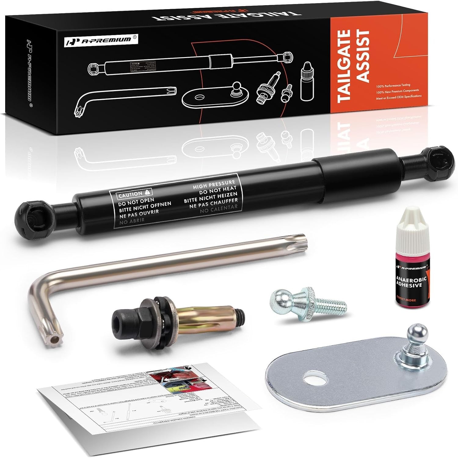 A-Premium Tailgate Assist Shock Strut Compatible with Ford F-150 2004-2014 & Lin A-Premium Tailgate Assist Shock Strut Compatible with Ford F-150 2004-2014 & Lin