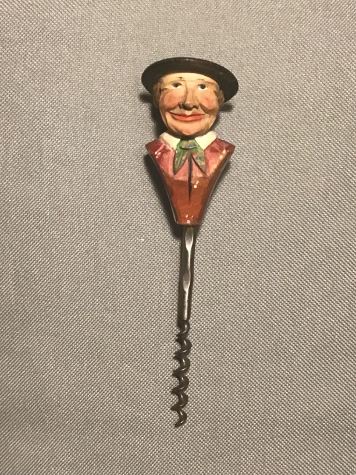 Vintage 1950’s ANRI Happy Hobo Traveler Corkscrew, 2 piece take apart, excellent Vintage 1950’s ANRI Happy Hobo Traveler Corkscrew, 2 piece take apart, excellent