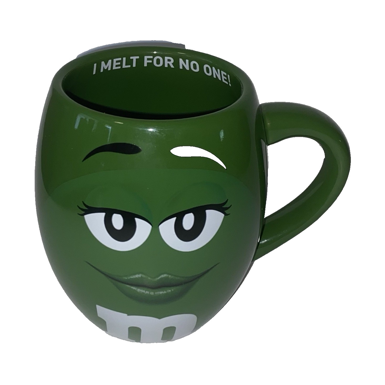 M&M\'s Green Character Mug I MELT FOR NO ONE 2020 Candy & Nuts Original