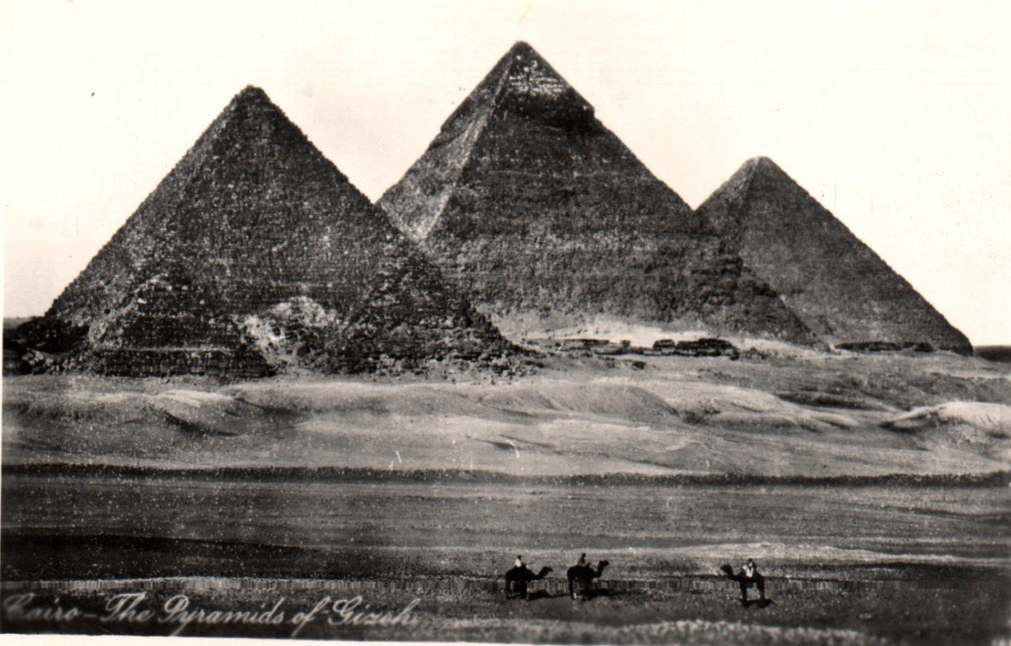 1910-20s - Pyramid of Giza Lehnert & Landrock RPPC Real Photo Postcard - P29