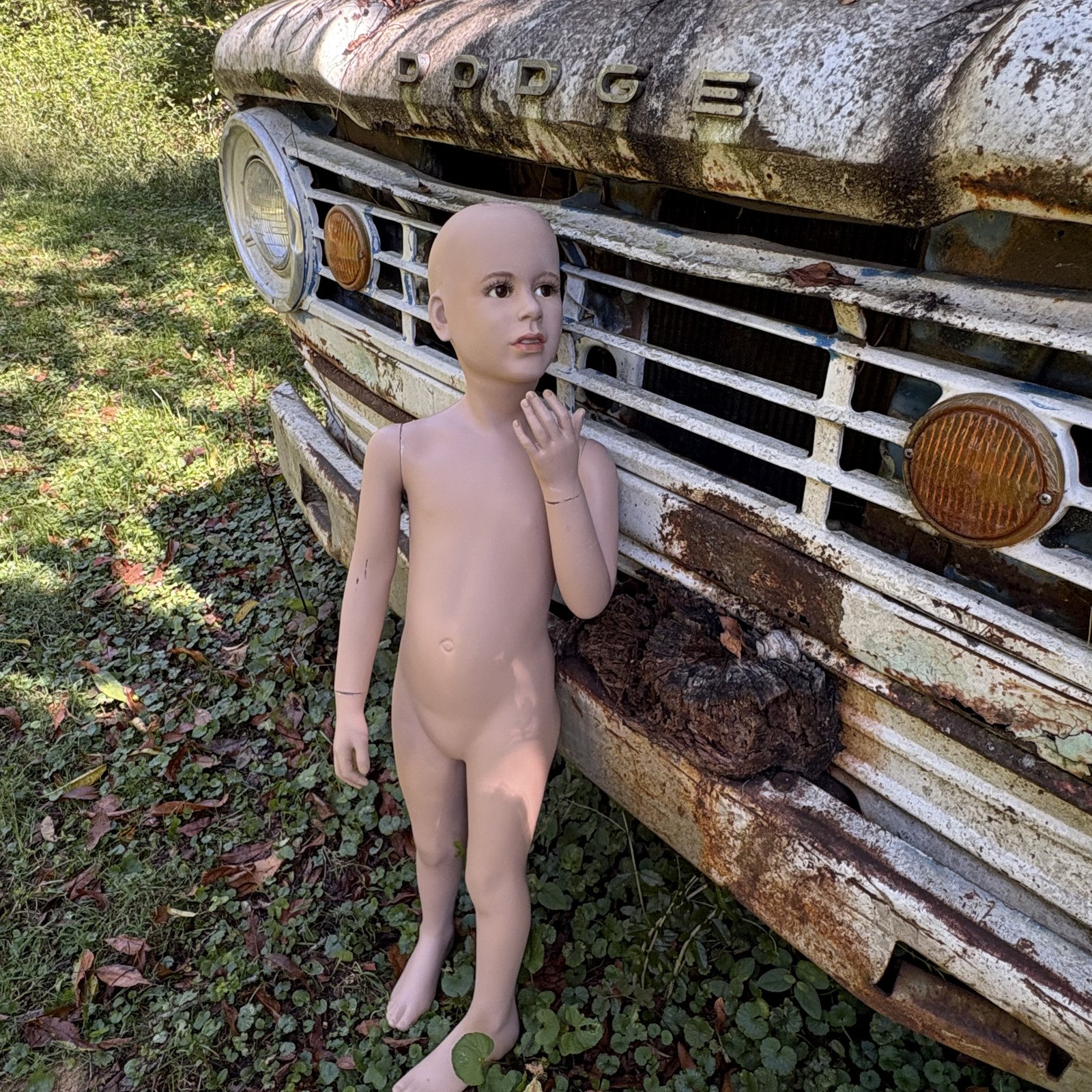 Vintage Wolf & Vine Child Mannequin Moving Glass Eyes 1970s Store Display Vintage Wolf & Vine Child Mannequin Moving Glass Eyes 1970s Store Display