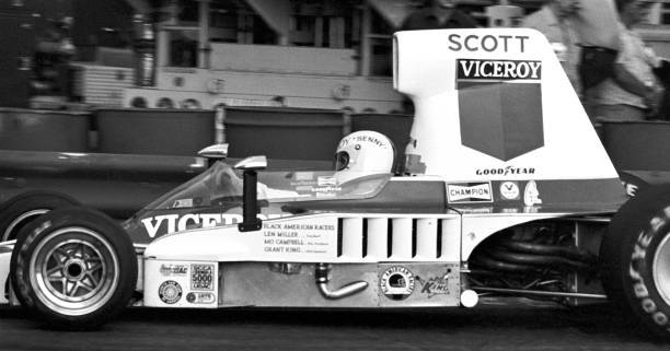 American Racer Benny Scott during the inaugural race of the Grand - Old Photo 2