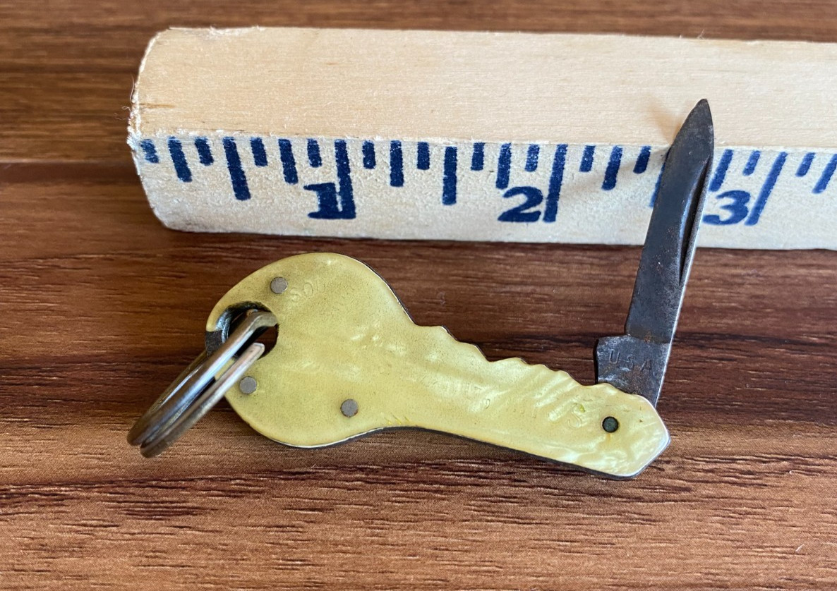 Mississippi Souvenir Vicksburg KEYRING KNIFE VERY RARE Civil War Natchez Trace