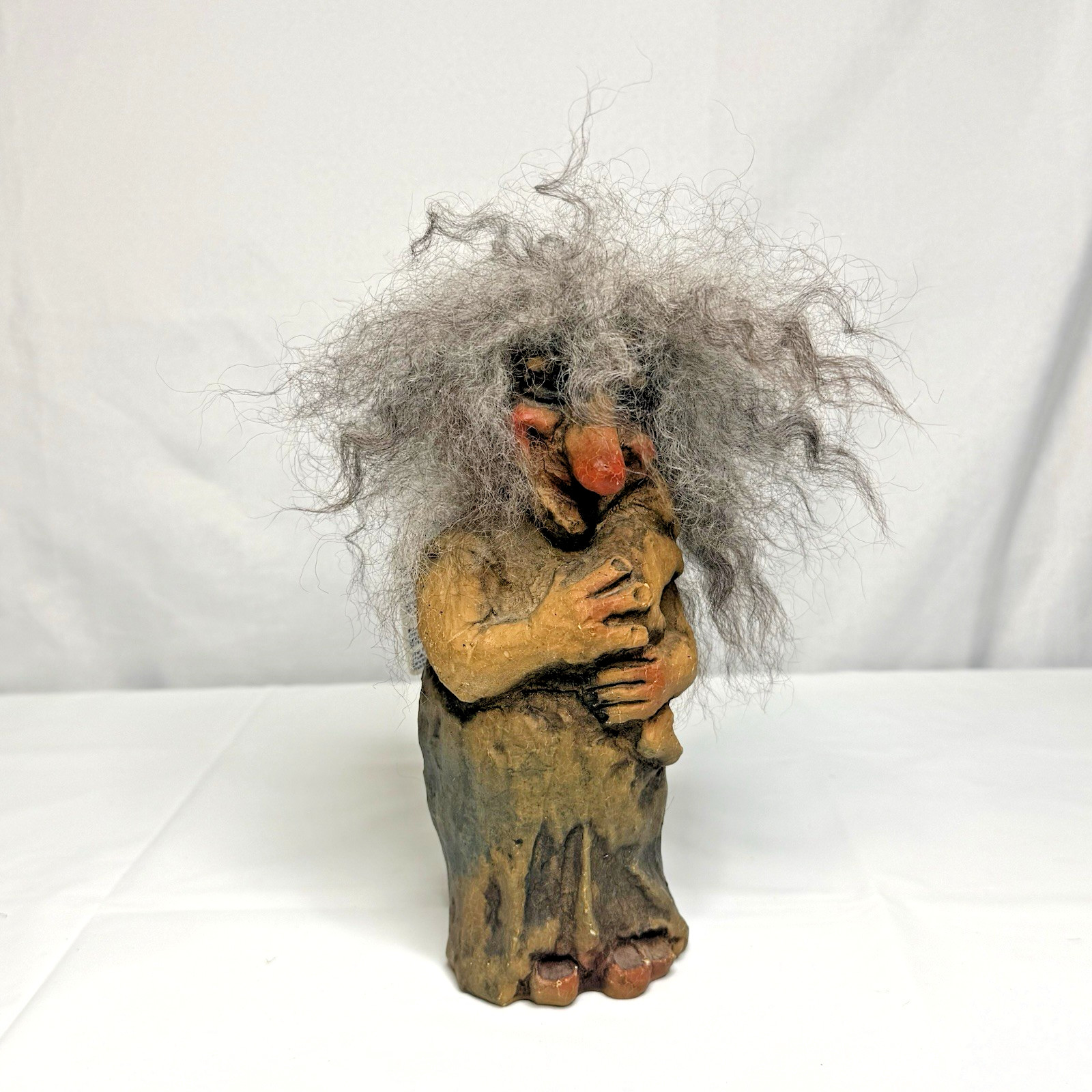 RARE w/ Tag Vintage Fosse-Troll Norwegian Troll Figurine 112 w/ Child Norway RARE w/ Tag Vintage Fosse-Troll Norwegian Troll Figurine 112 w/ Child Norway