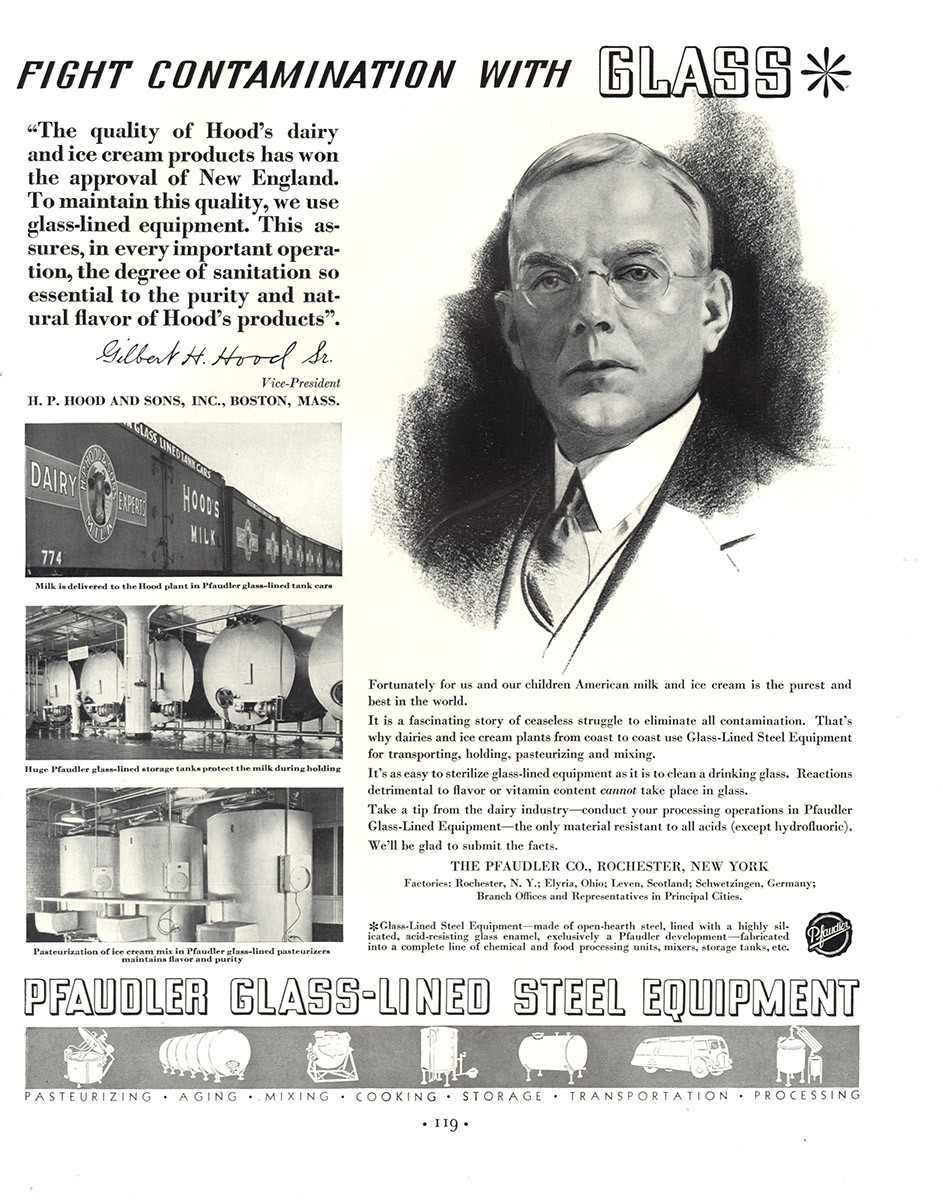 1935 Pfaudler Glass Lined Steel Equipment: Fight Contamination Vintage Print Ad 1935 Pfaudler Glass Lined Steel Equipment: Fight Contamination Vintage Print Ad