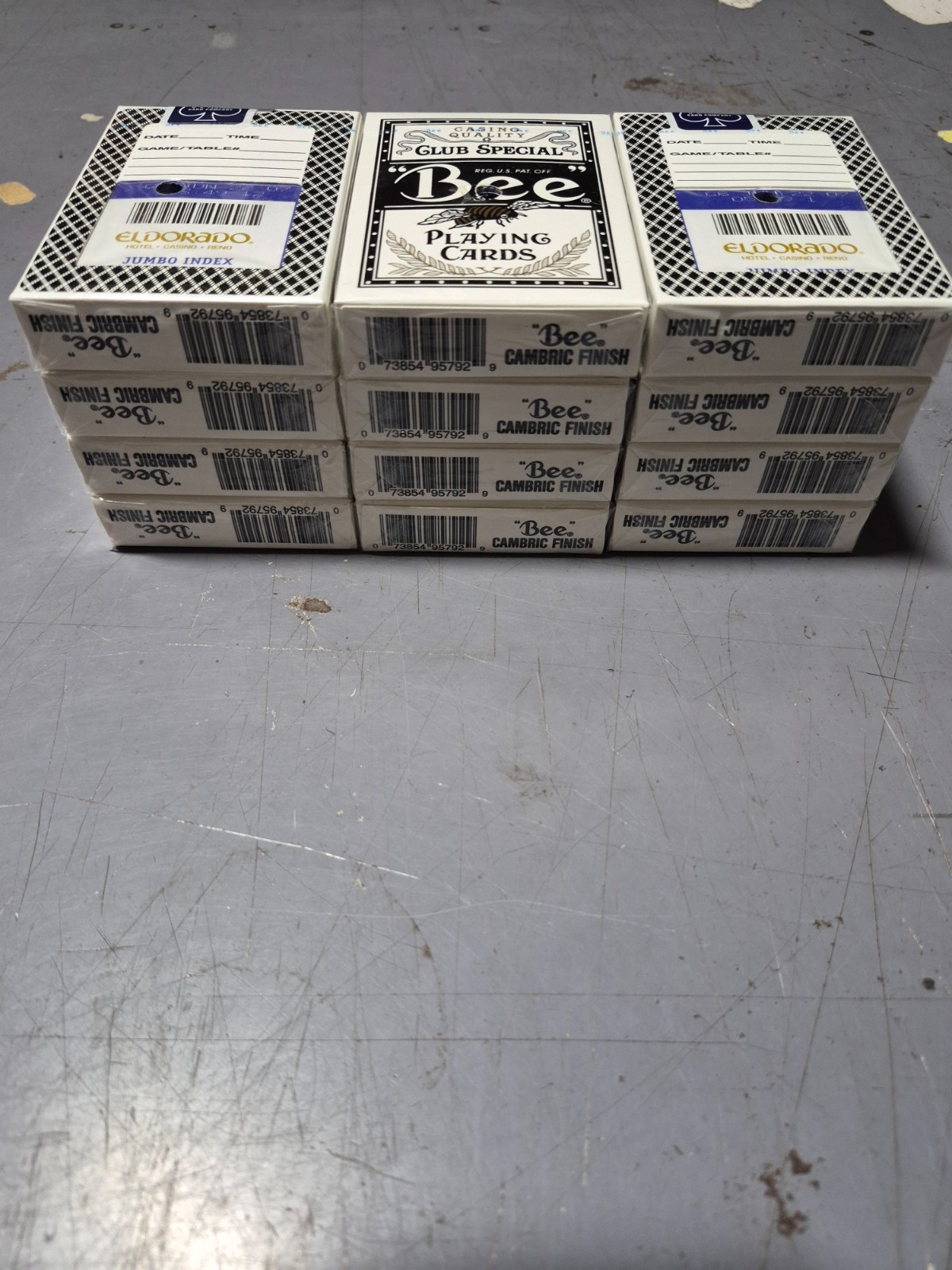 USED El Dorado Casino Playing Cards (Used, Drilled) Lot of 12 decks