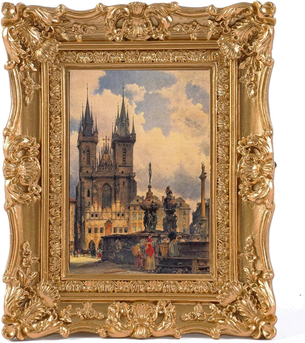2.5X3.5 Vintage Picture Frame Small Antique Ornate Gold Photo Frame with Glass f 2.5X3.5 Vintage Picture Frame Small Antique Ornate Gold Photo Frame with Glass f