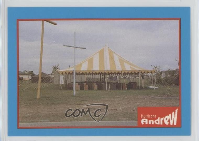 1992 ATM Trading Cards Hurricane Andrew Temporary Church #064 0b5