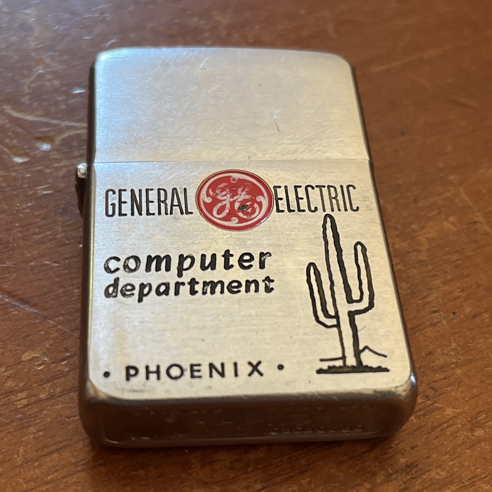 Vintage 1958 Zippo Lighter General Electric Computer Department Phoenix Arizona Vintage 1958 Zippo Lighter General Electric Computer Department Phoenix Arizona