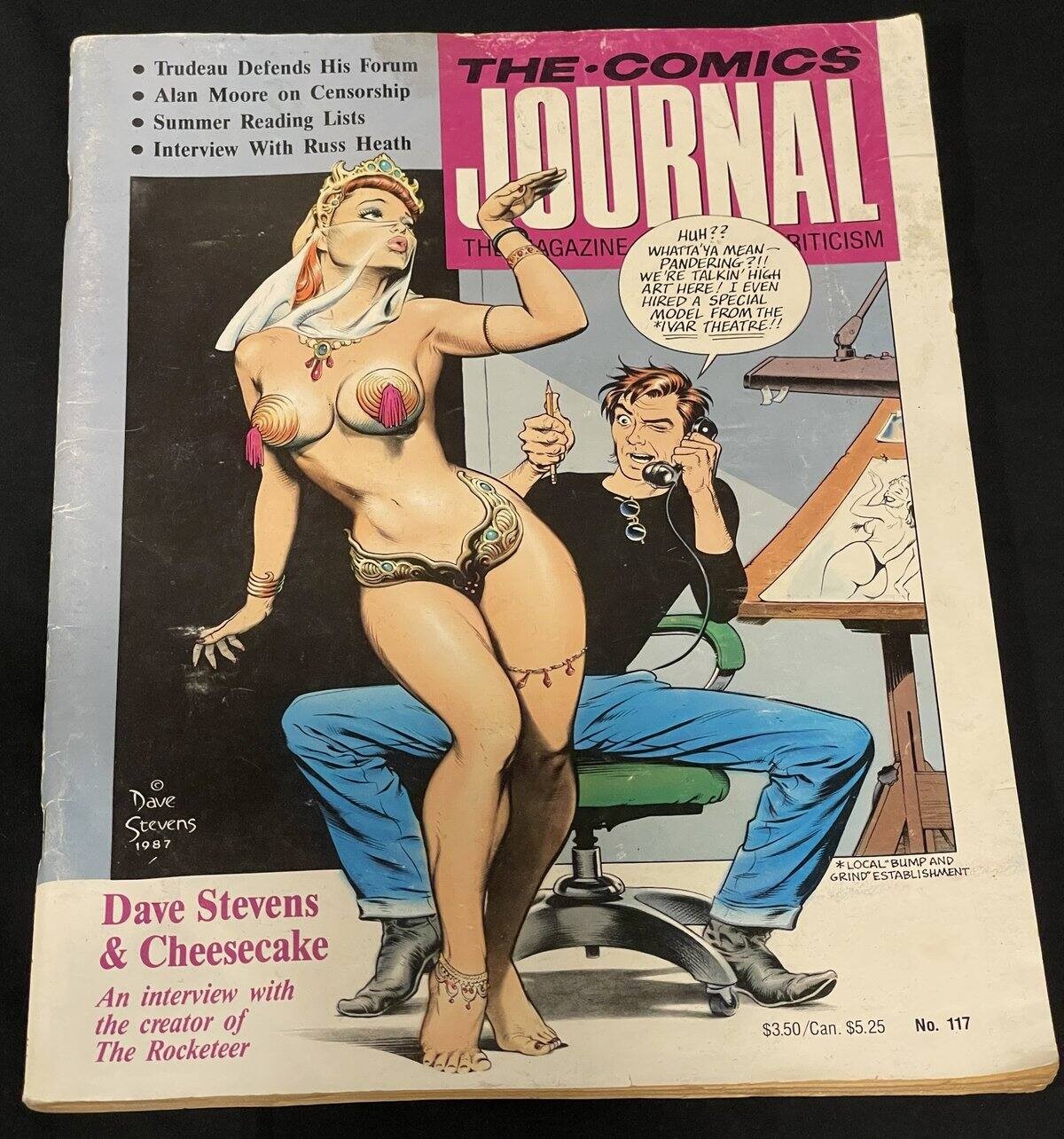 THE COMICS JOURNAL #117 DAVE STEVENS CHEESECAKE COVER INTERVIEW GGA 1987