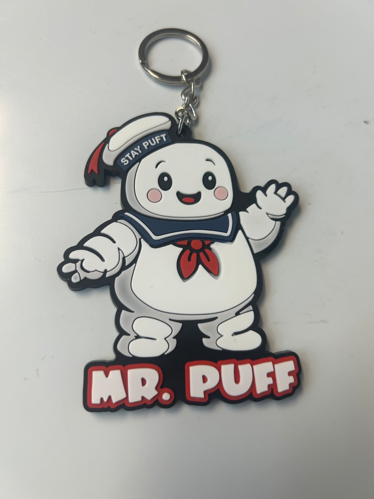 Ghostbusters Stay Puft Marshmallow Man PVC Keychain 3.5
