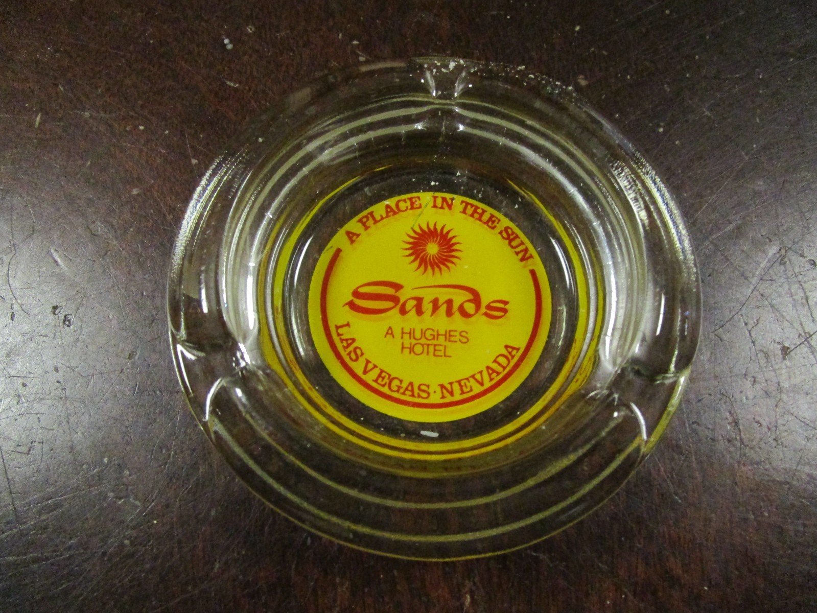 Vintage The Sands hotel glass ashtray Las Vegas Vintage The Sands hotel glass ashtray Las Vegas