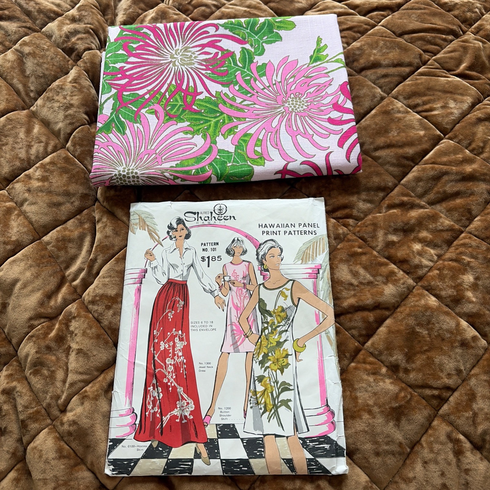 Alfred Shaheen Hawaii Vintage Pattern And Fabric Alfred Shaheen Hawaii Vintage Pattern And Fabric