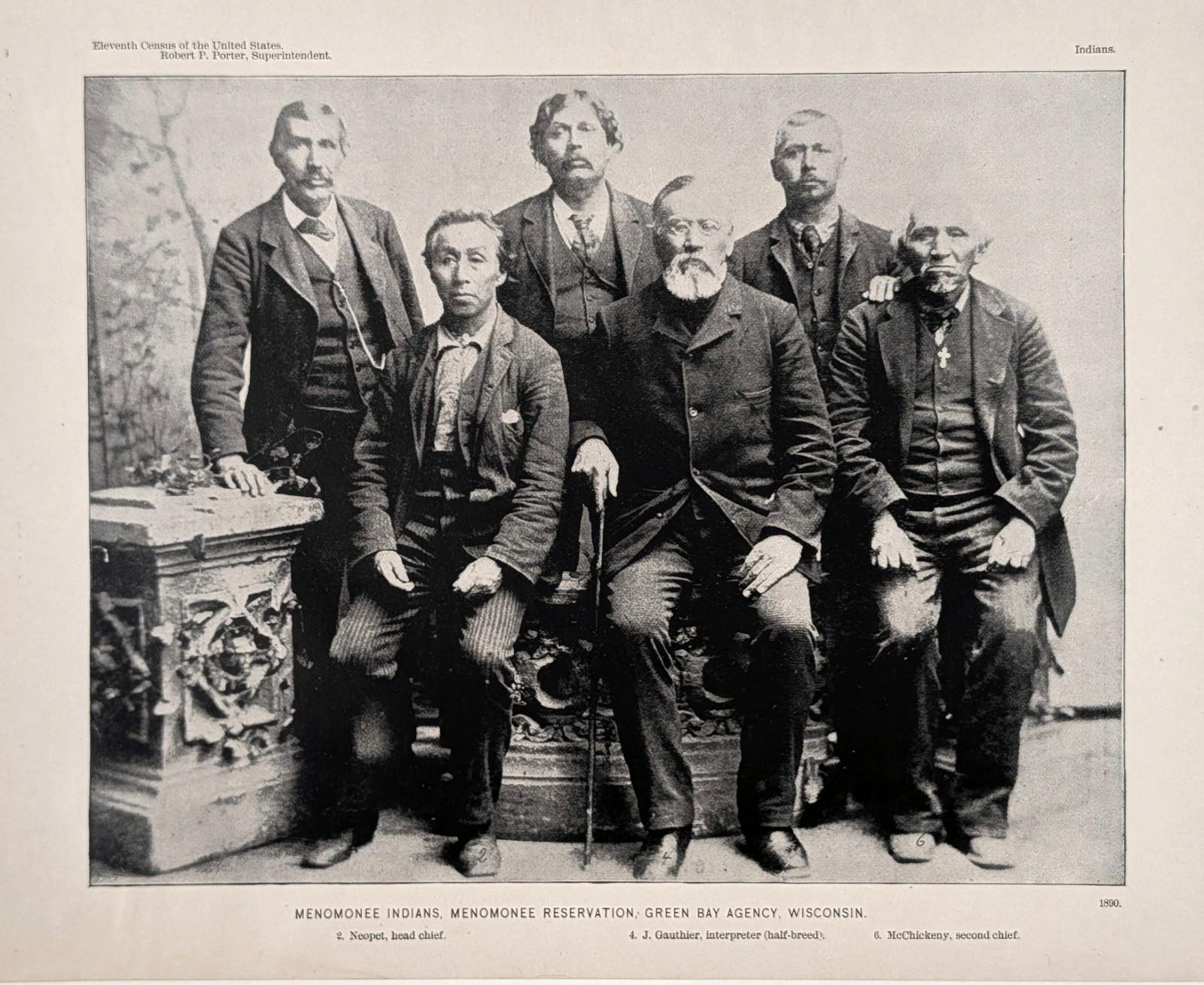 1890 MENOMINEE Indians - GREEN BAY AGENCY Wisconsin Native Americans 1890 MENOMINEE Indians - GREEN BAY AGENCY Wisconsin Native Americans