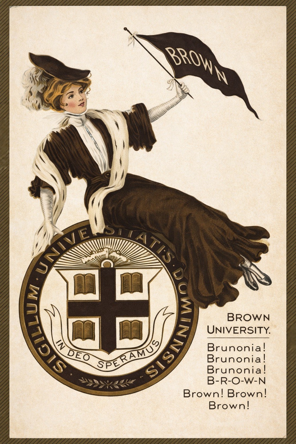 🎓 Brown University 1900s Poster - 24x36 🎓 Brown University 1900s Poster - 24x36