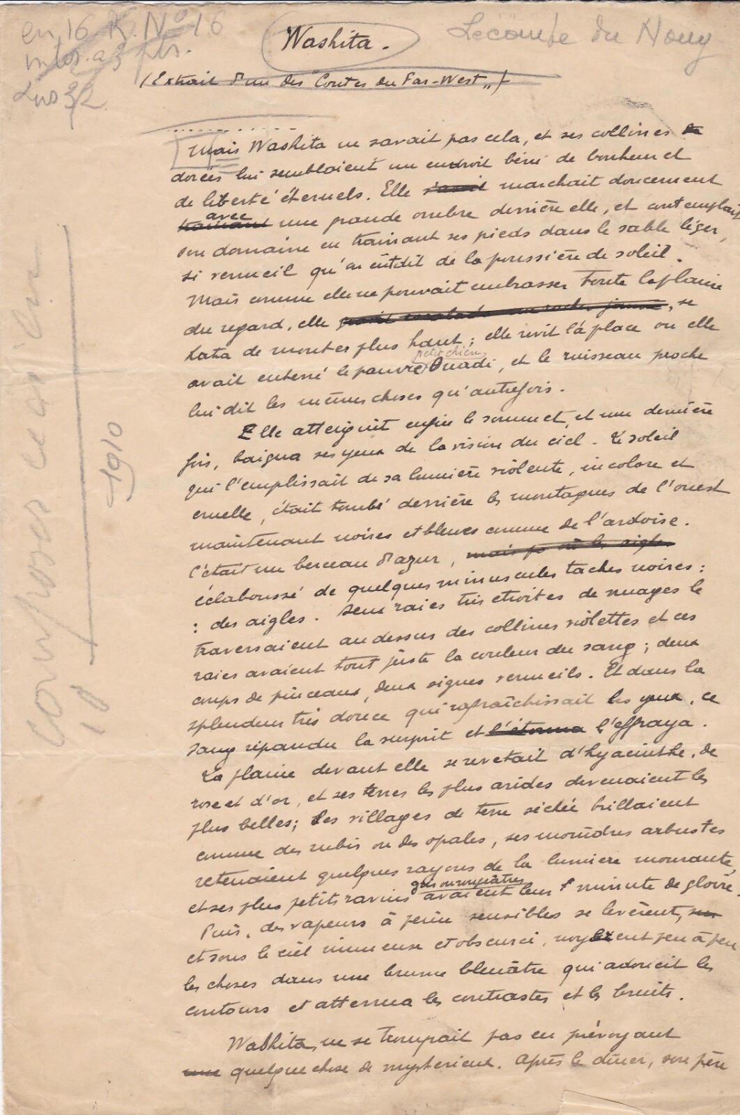 ✒ Manuscript A.S. Pierre LECOMTE DU NOUY mathematician writer - ✒ Manuscript A.S. Pierre LECOMTE DU NOUY mathematician writer -