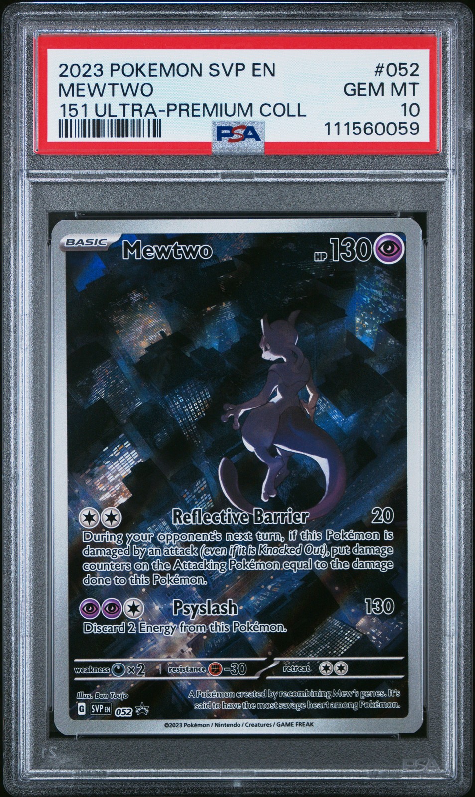 Mewtwo 151 Ultra Premium Collection Promo PSA 10 Mewtwo 151 Ultra Premium Collection Promo PSA 10