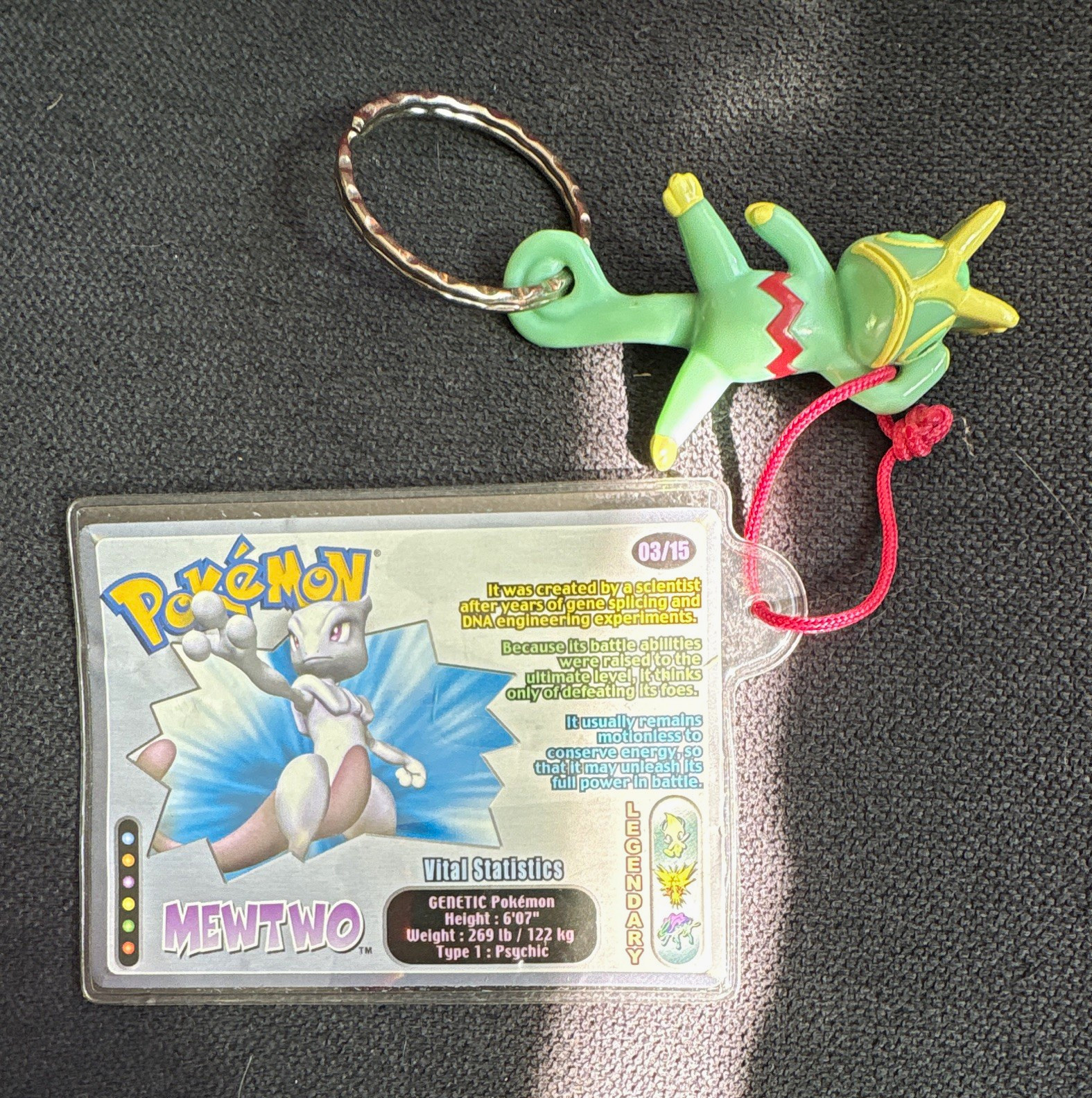 2002 Pokemon Wendys Kids Meal Mewtwo Card 03/15 Vintage 2002 2002 Pokemon Wendys Kids Meal Mewtwo Card 03/15 Vintage 2002