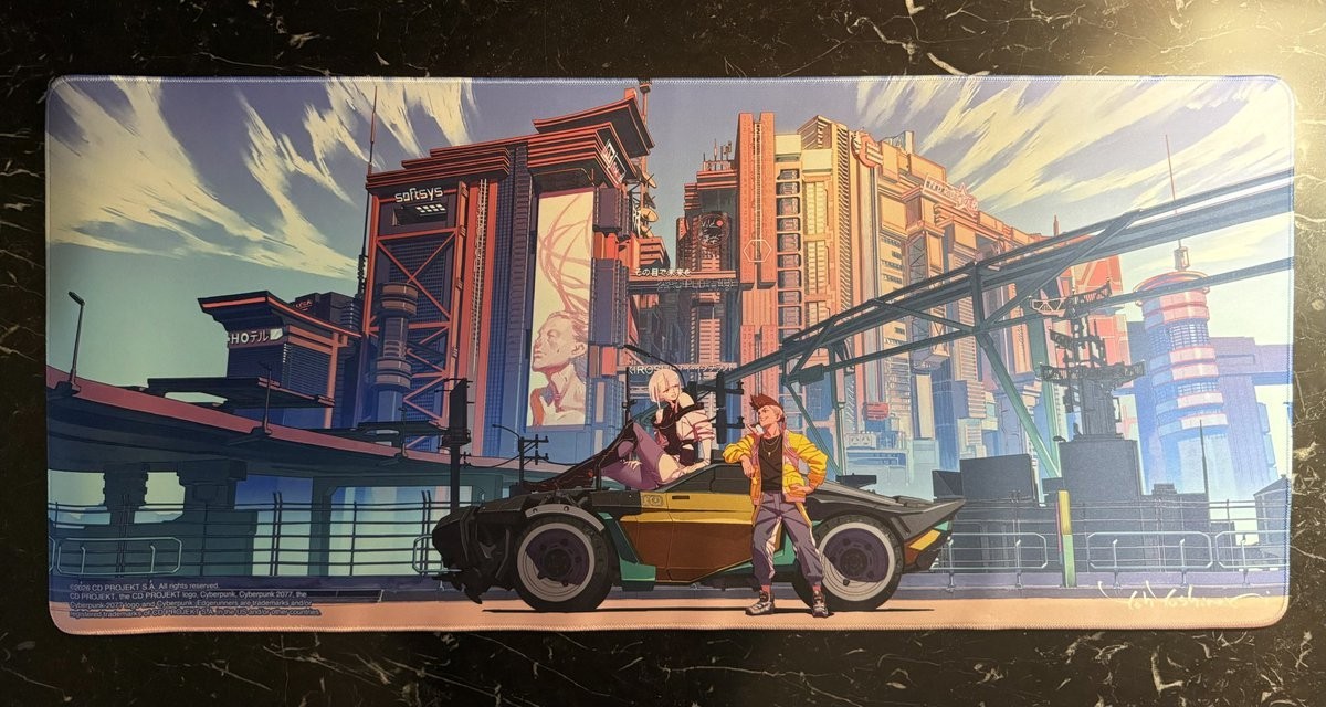 SDCC 2026 Cyberpunk Edgerunners Studio Trigger Good Smile Desk Mat