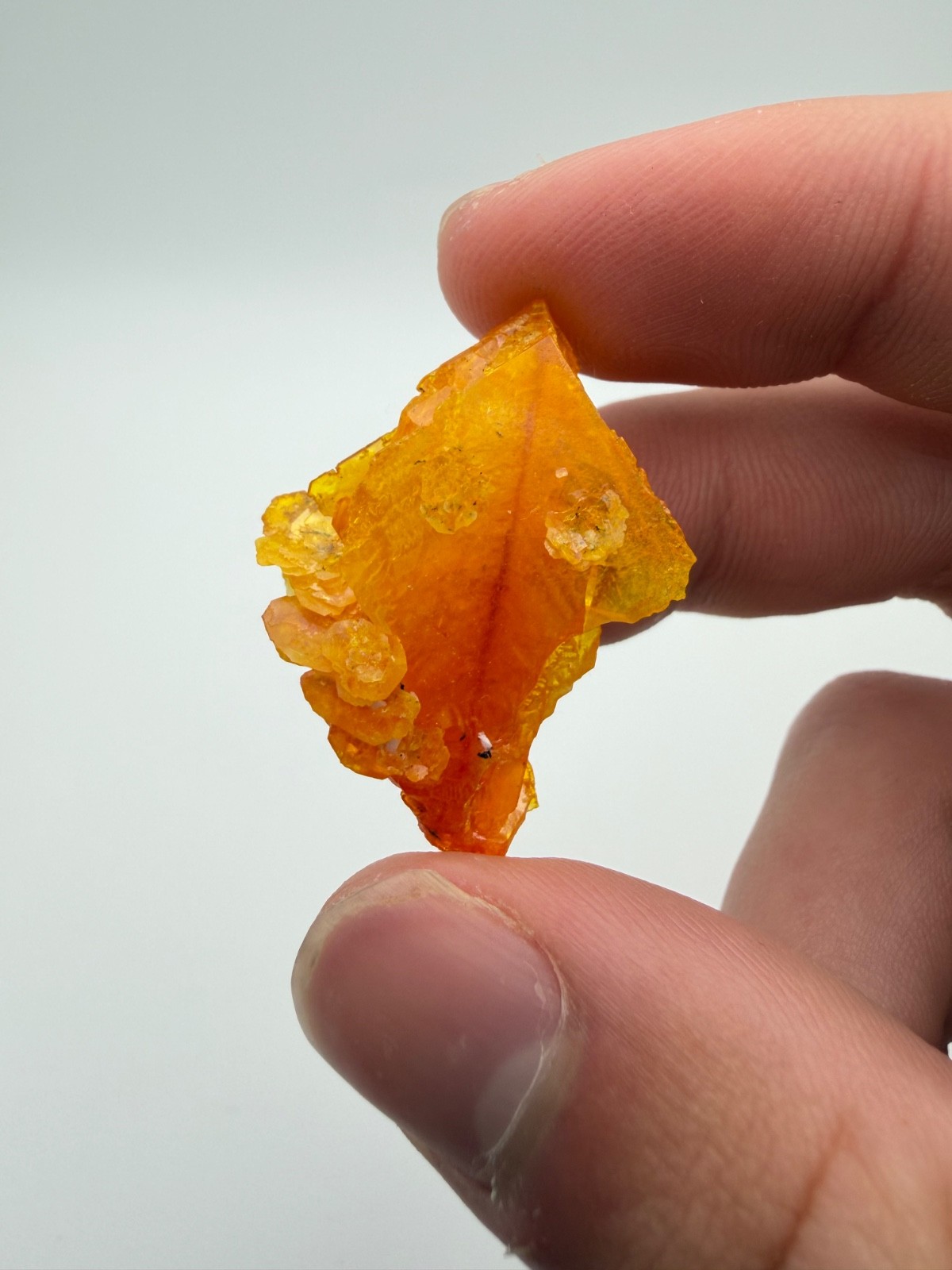 Aesthetic Orange Wulfenite Crystal Specimen from Ahmad Abad Mine Aesthetic Orange Wulfenite Crystal Specimen from Ahmad Abad Mine