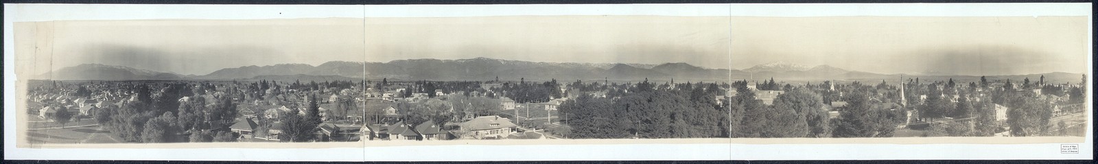 Photo:San Bernardino California 1900s Panoramic Cityscape Mountains
