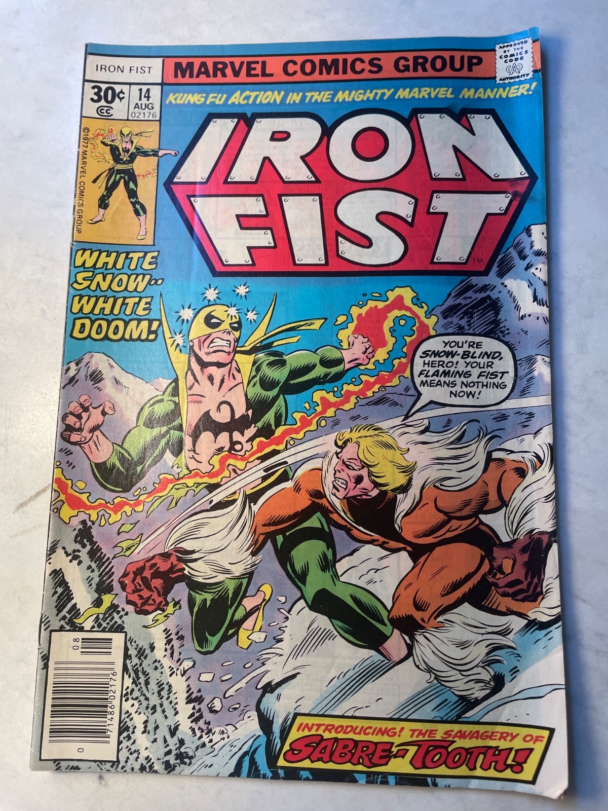 Iron Fist #14 30 Cent Variant (Marvel Comics August 1977)