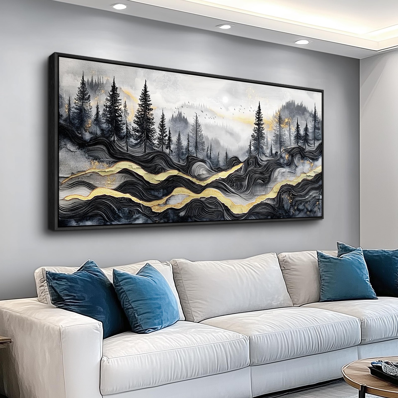 Keliyuan Keliyuaan Large Canvas Wall Art For Living Room Black Framed Wall Keliyuan Keliyuaan Large Canvas Wall Art For Living Room Black Framed Wall