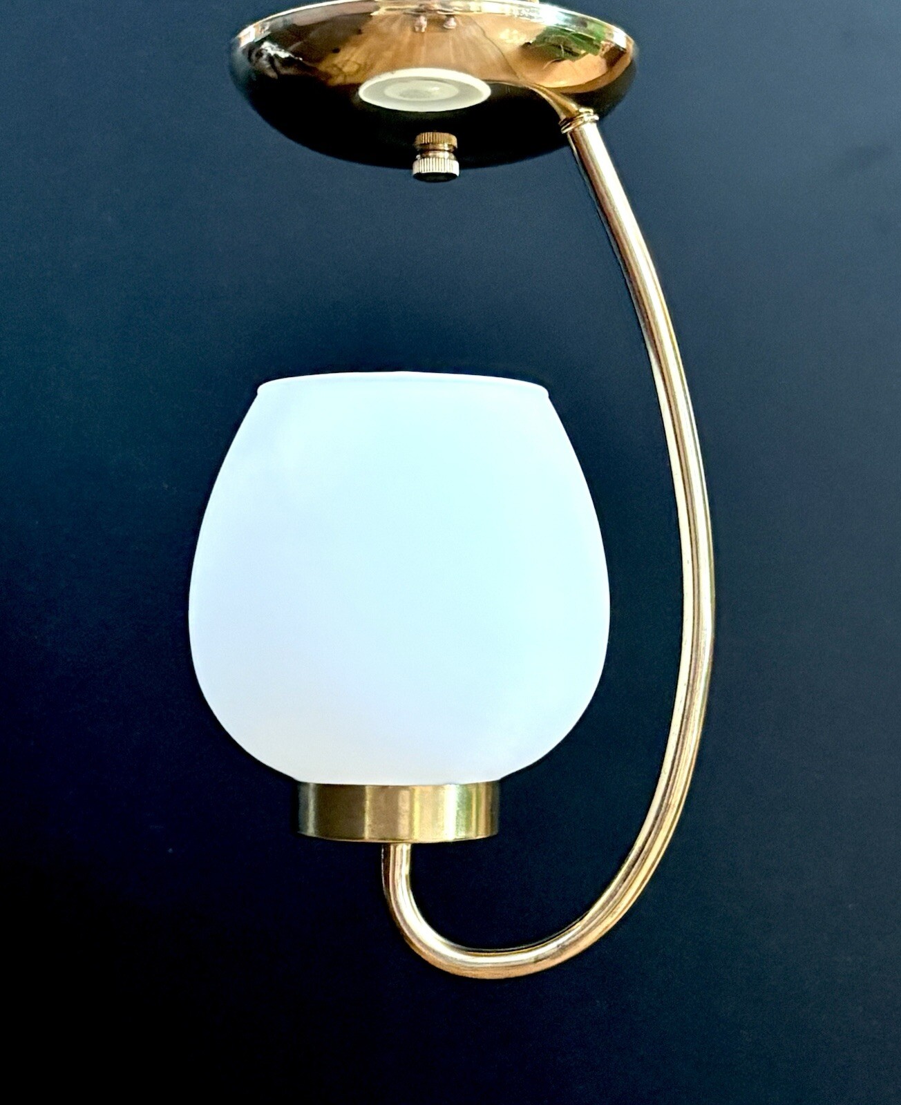 Antique/Vtg 1950's-60's MCM Art Deco Nouveau Lantern Ceiling Light/Lamp Fixture