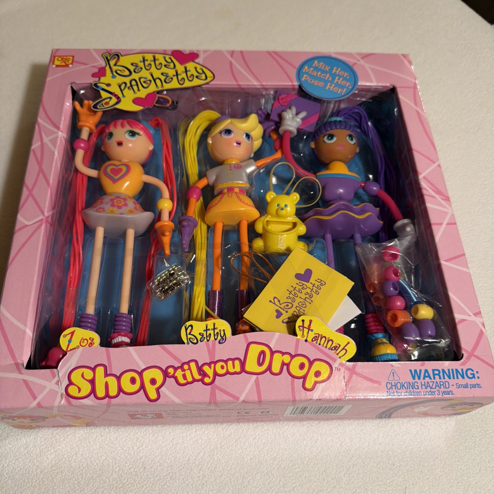 Betty Spaghetty- Ohio art 1998 shop till you drop. New In Box Sealed Vintage Betty Spaghetty- Ohio art 1998 shop till you drop. New In Box Sealed Vintage