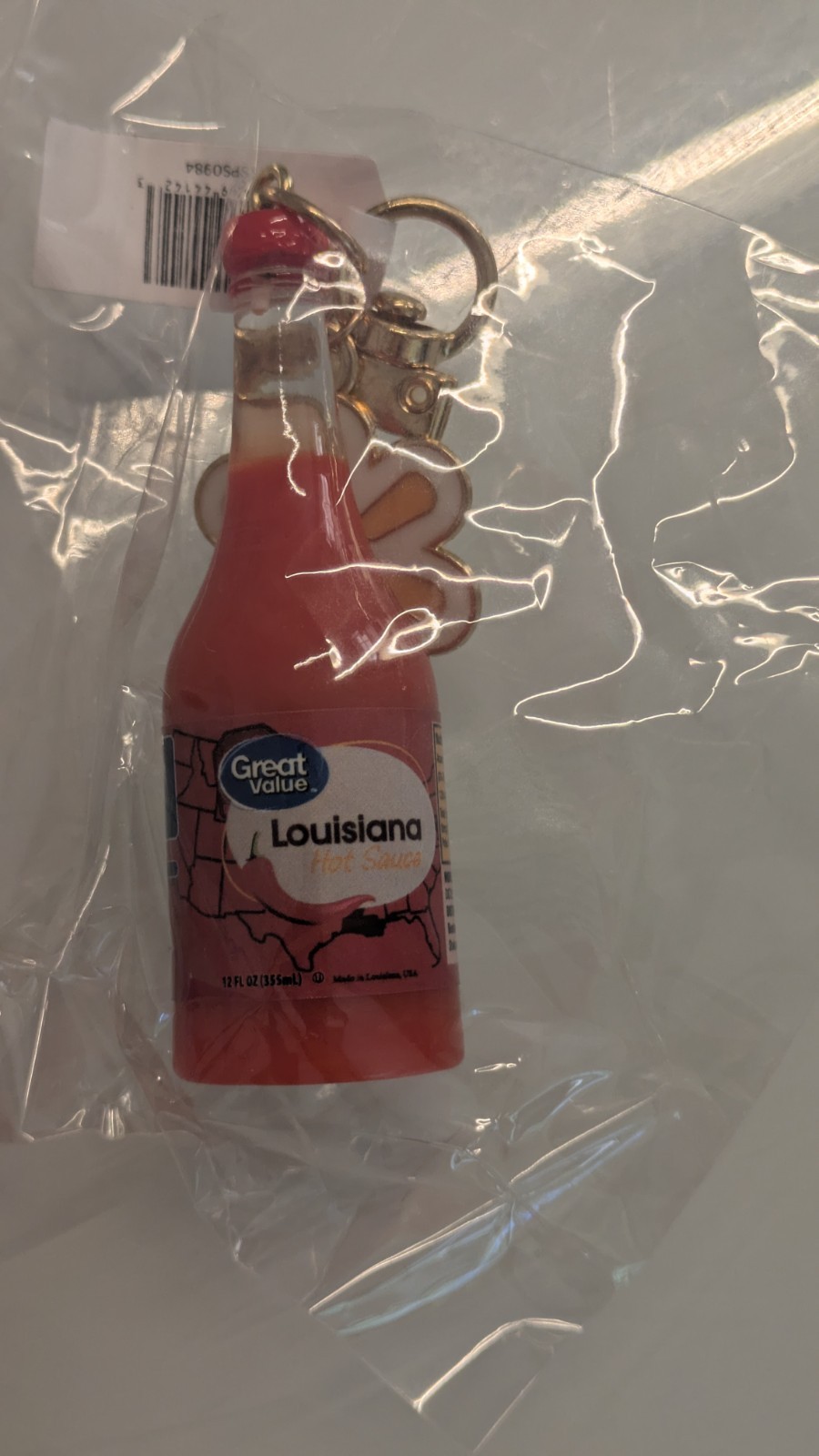 Walmart Great Value Louisiana Hot Sauce Bag Charm SparkShop New