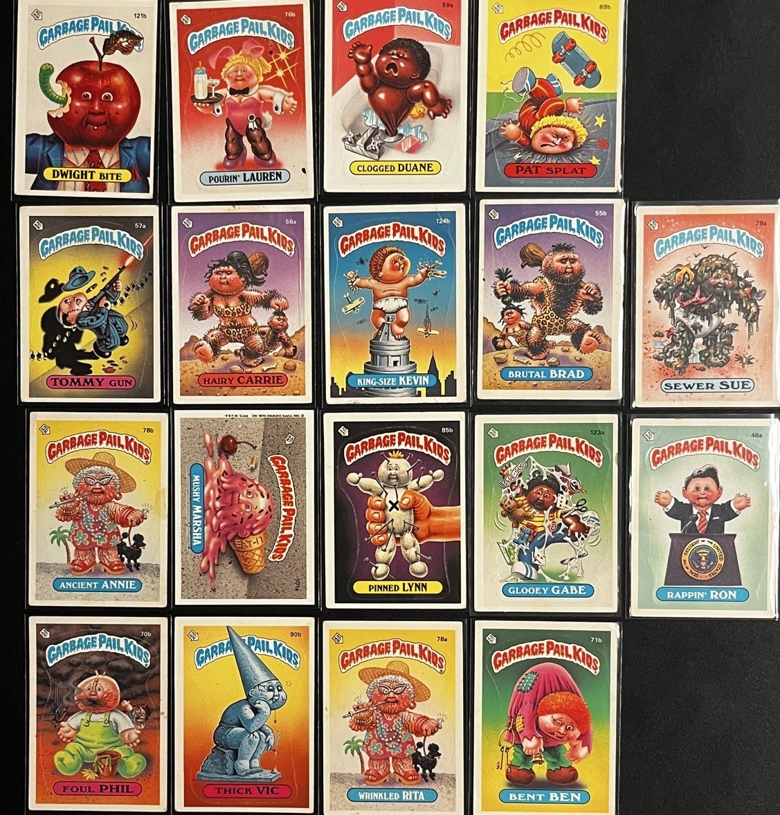 1985/1986 Topps GPK OS2 OS3 18-Card Lot Checklist Thick Vic