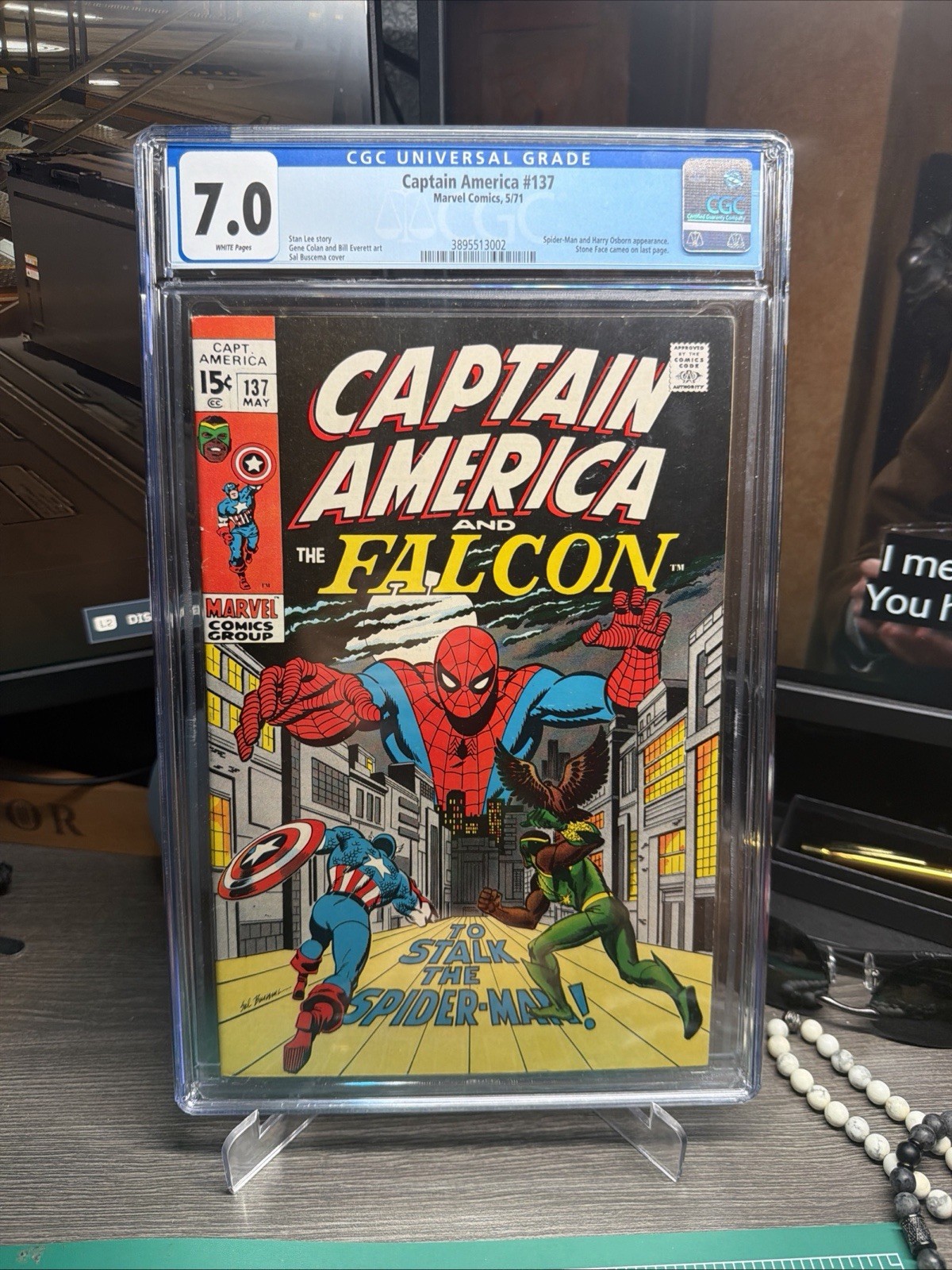 💫 Captain America #137 CGC 7.0 Spider-man App. Stone face app. Vintage marvel 💫 Captain America #137 CGC 7.0 Spider-man App. Stone face app. Vintage marvel