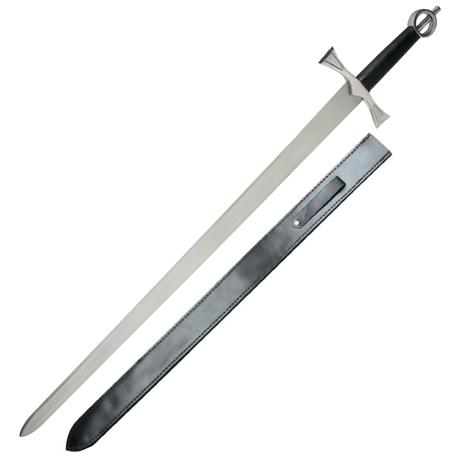 Celtic Irish Ring Sword Gaelic Medieval Warrior Great Sword Replica w/ Sheath