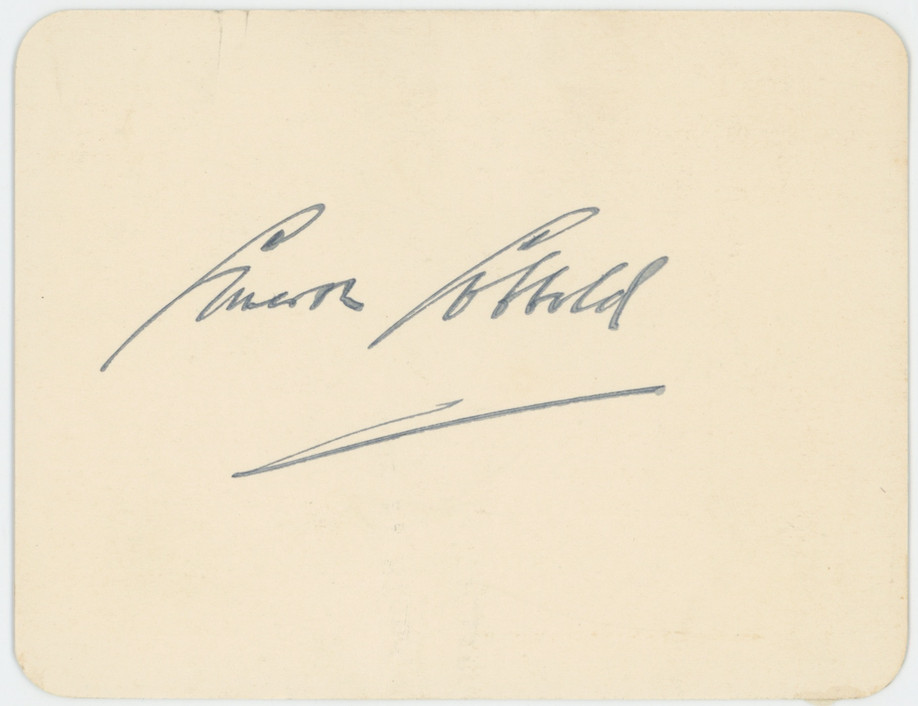 Cameron Cobbold British Banker Autographed Signed Index Card AMCo COA 30102