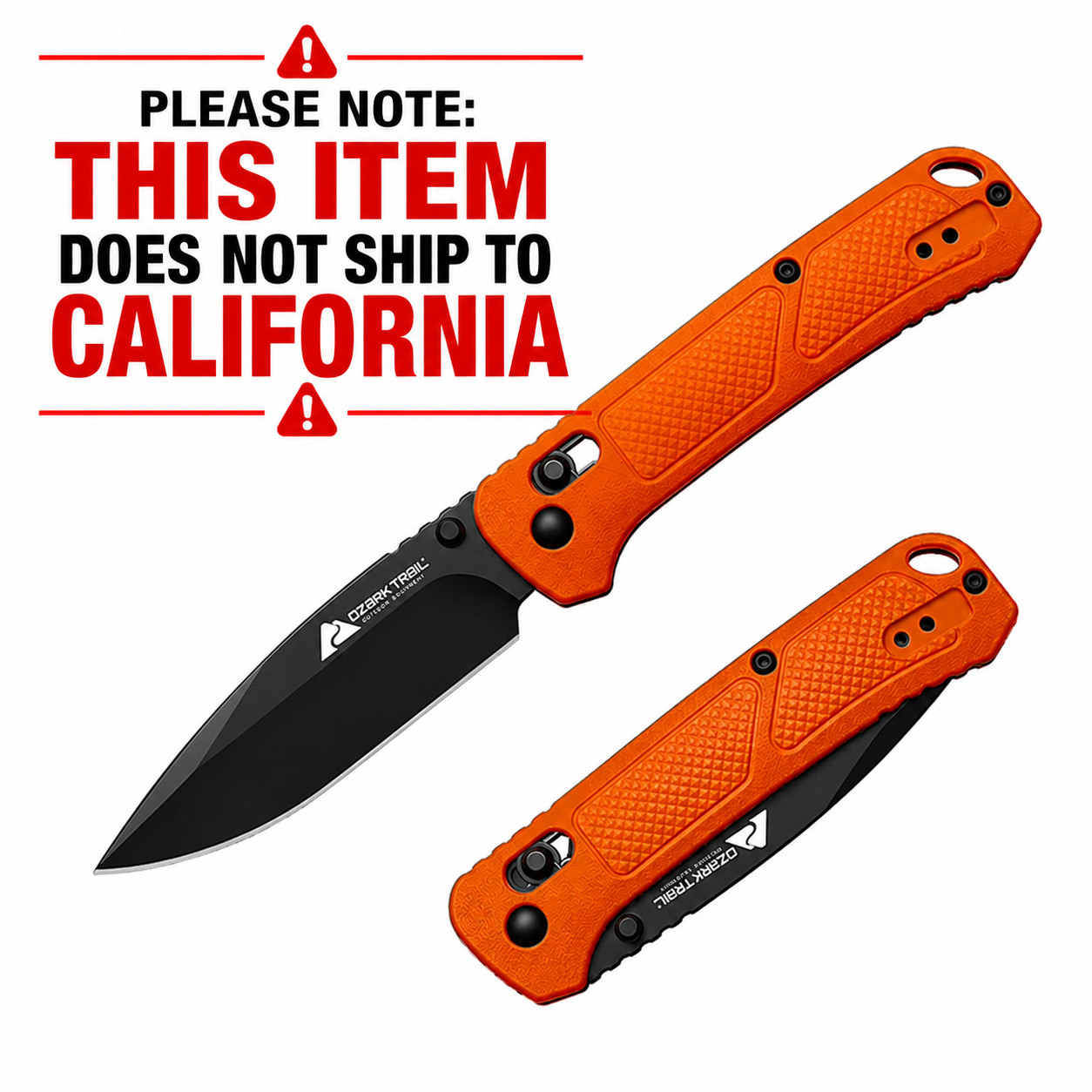 Ozark Trail 7.5 inch Slide Lock Folder Folding Knife with Ball Bearing 3.3 inch Ozark Trail 7.5 inch Slide Lock Folder Folding Knife with Ball Bearing 3.3 inch