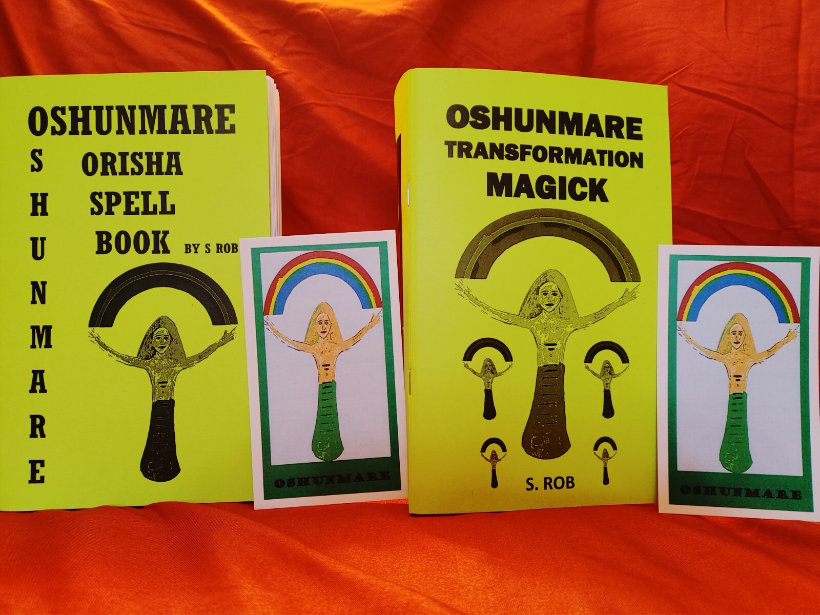 OSHUNMARE ORISHA LOT 2 BOOKS & 2 PRAYER CARDS Osumare Oshumare
