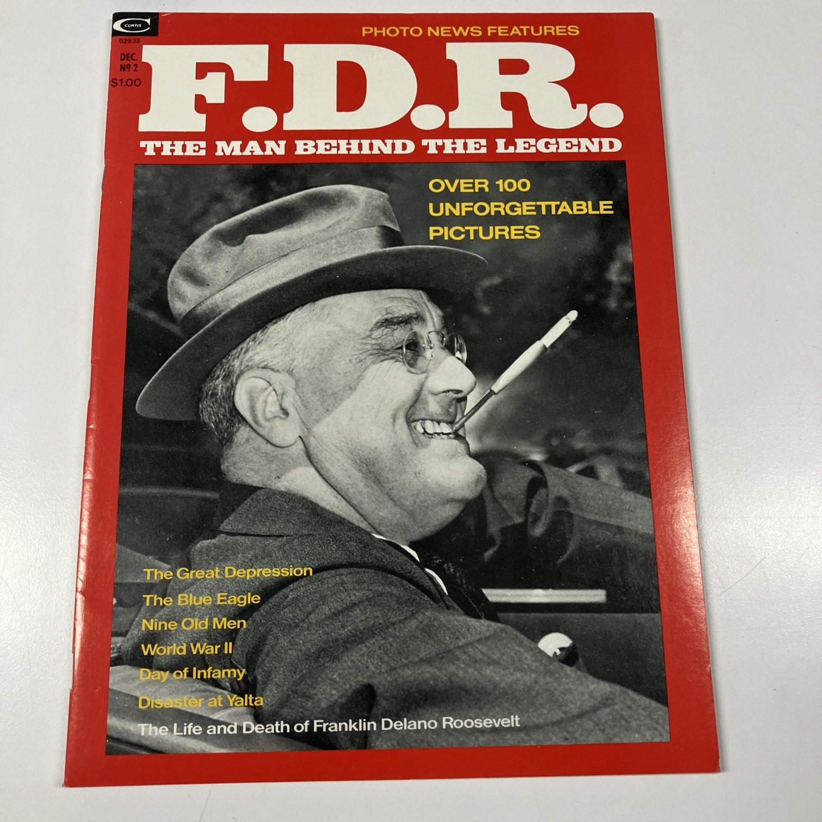 F.D.R. The Man Behind The Legend #2 1974 Life & Death of FDR Curtis Stan Lee NM