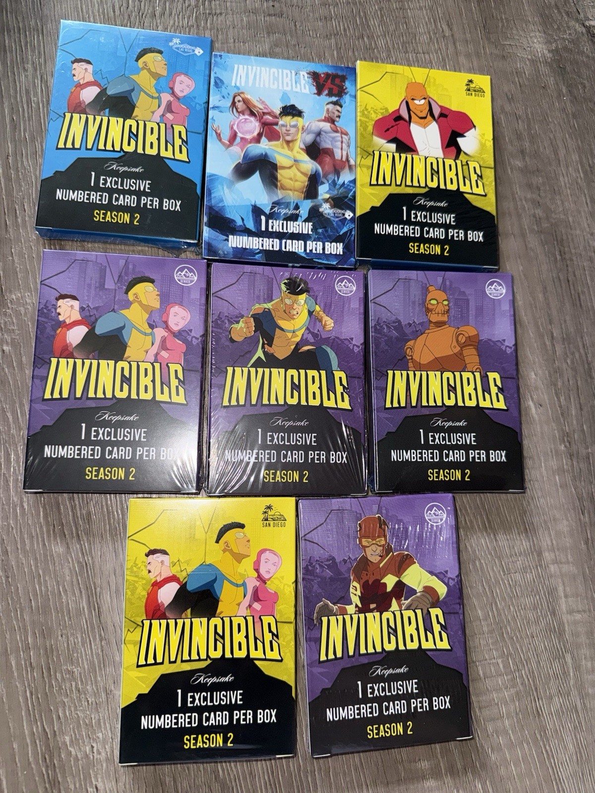 8 Box Lot Invincible Keepsake Exclusive Boxes + Bonus Packs 8 Box Lot Invincible Keepsake Exclusive Boxes + Bonus Packs