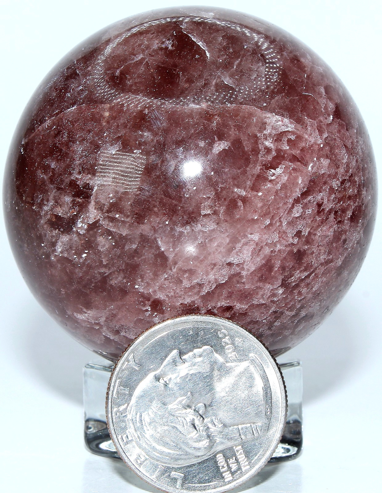 Brazilian Strawberry Quartz Sphere / 2.10\