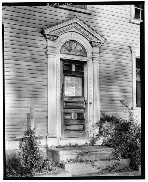 North Attleboro MA Stanley-Mathewson House 1935 West Entrance Doorway HABS