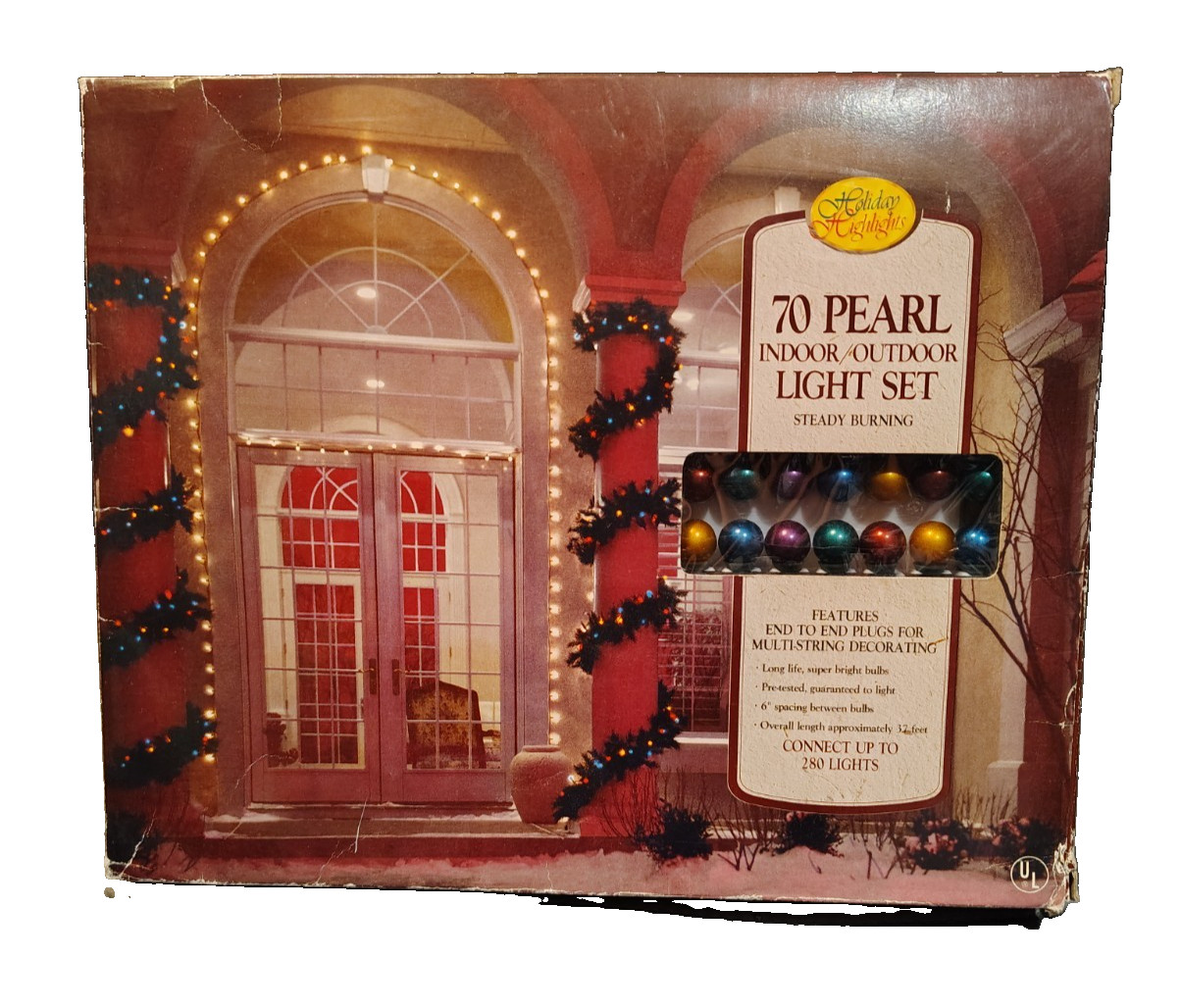 VTG 1992 CHRISTMAS HOLIDAY HIGHLIGHTS 70 PEARL MINI BALL GLOBE LIGHTS SET~NEW VTG 1992 CHRISTMAS HOLIDAY HIGHLIGHTS 70 PEARL MINI BALL GLOBE LIGHTS SET~NEW