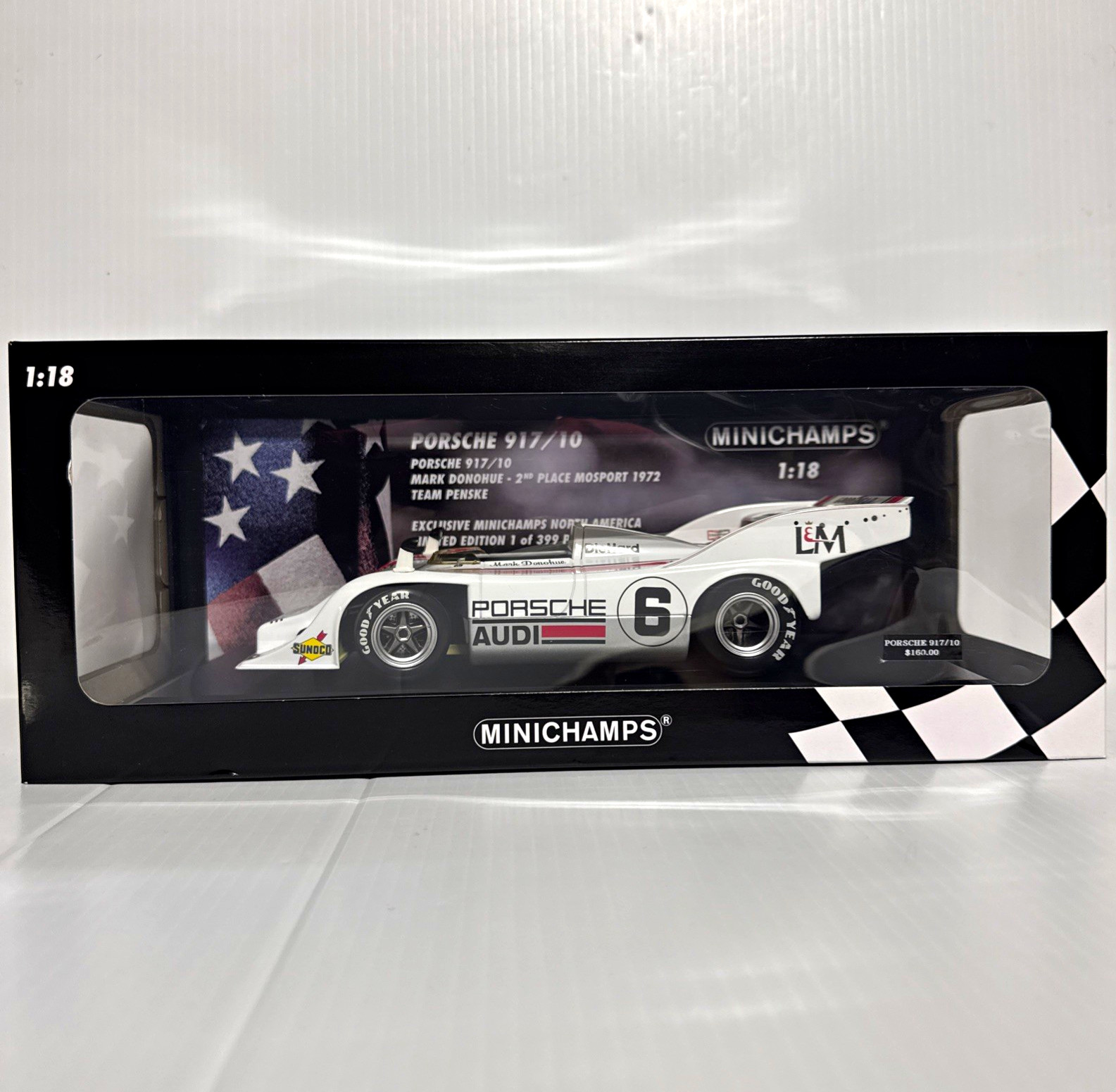 Minichamps PORCHE 917/10 #7 - Driven by Mark Donohue- 1:18 Metal Scale Minichamps PORCHE 917/10 #7 - Driven by Mark Donohue- 1:18 Metal Scale