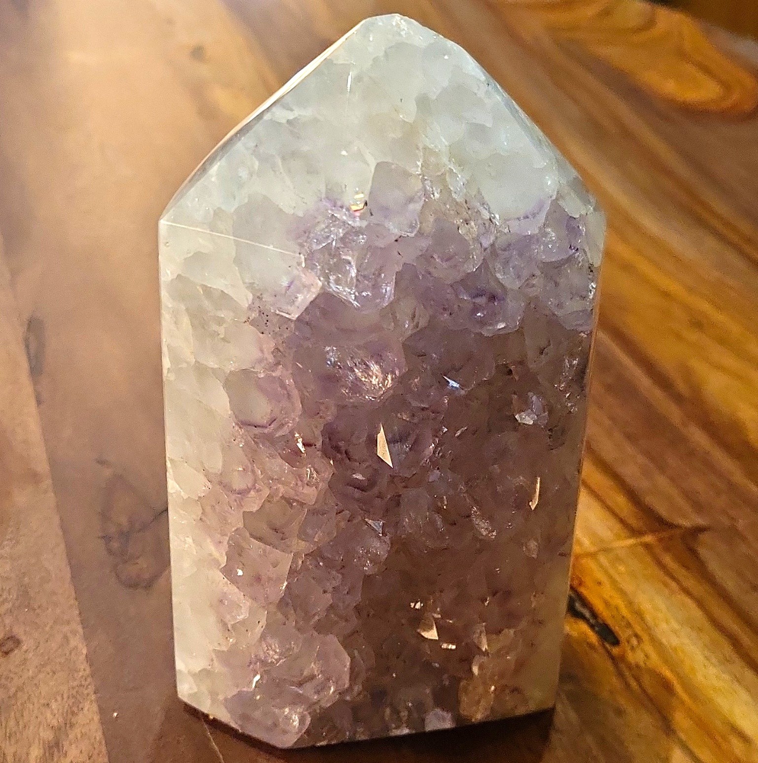 Polished Amethyst Agate Point