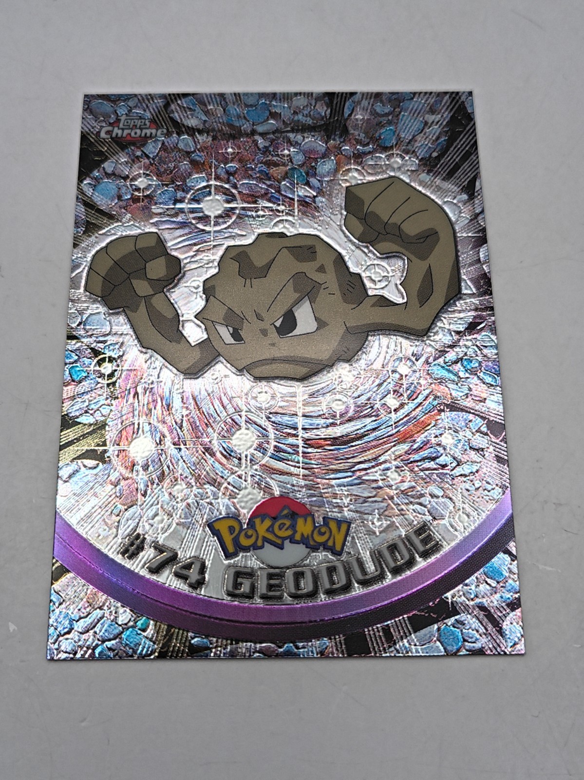 Pokémon Topps Chrome TV Animation Edition #74 Geodude NM