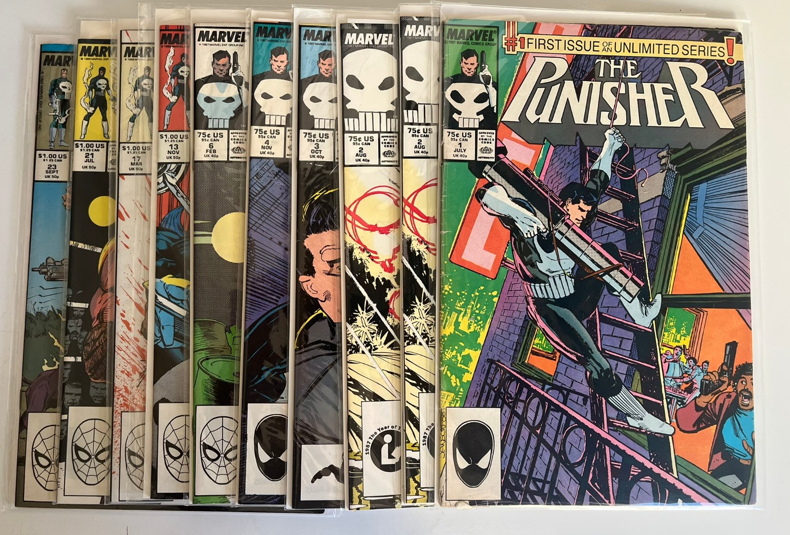 Punisher 1987 Vol 2 Mixed lot of 10 comics Plus Summer Special #1 & #2 Punisher 1987 Vol 2 Mixed lot of 10 comics Plus Summer Special #1 & #2