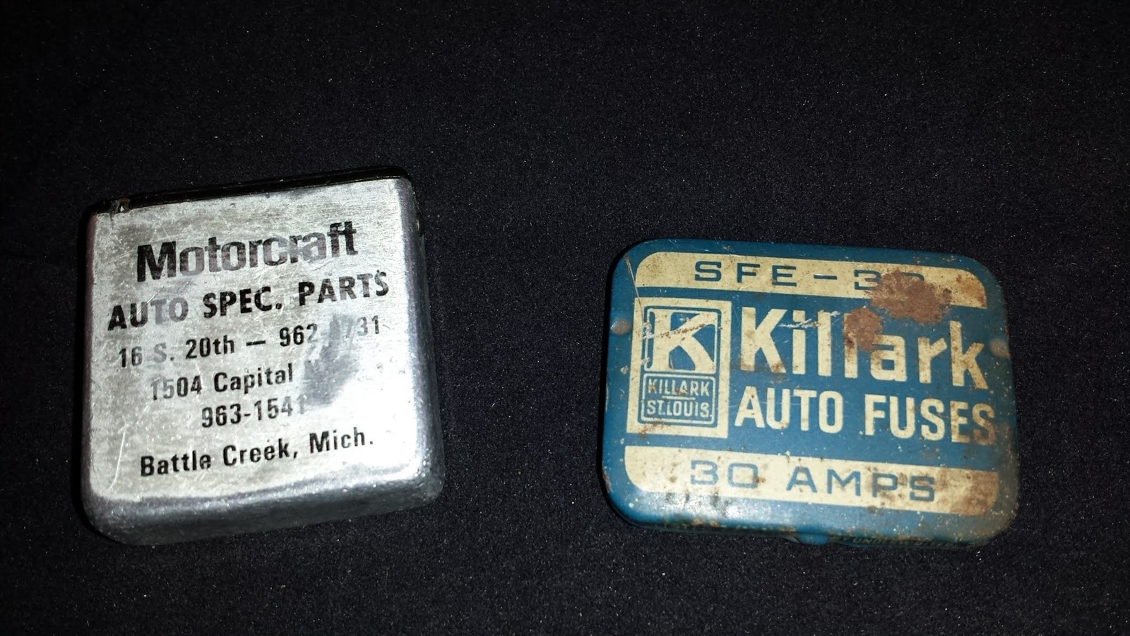 Automotive Parts Tin and Metal Motorcraft Ruler Vintage Collectible Automotive Parts Tin and Metal Motorcraft Ruler Vintage Collectible
