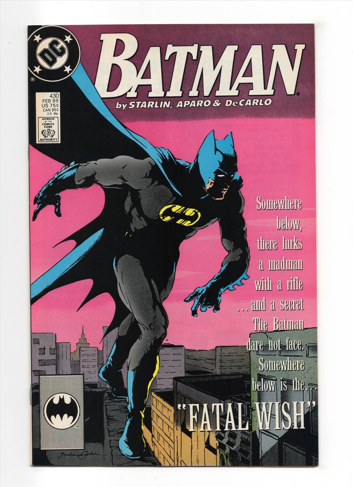 Batman #430 NM+ 1989 DC Comics