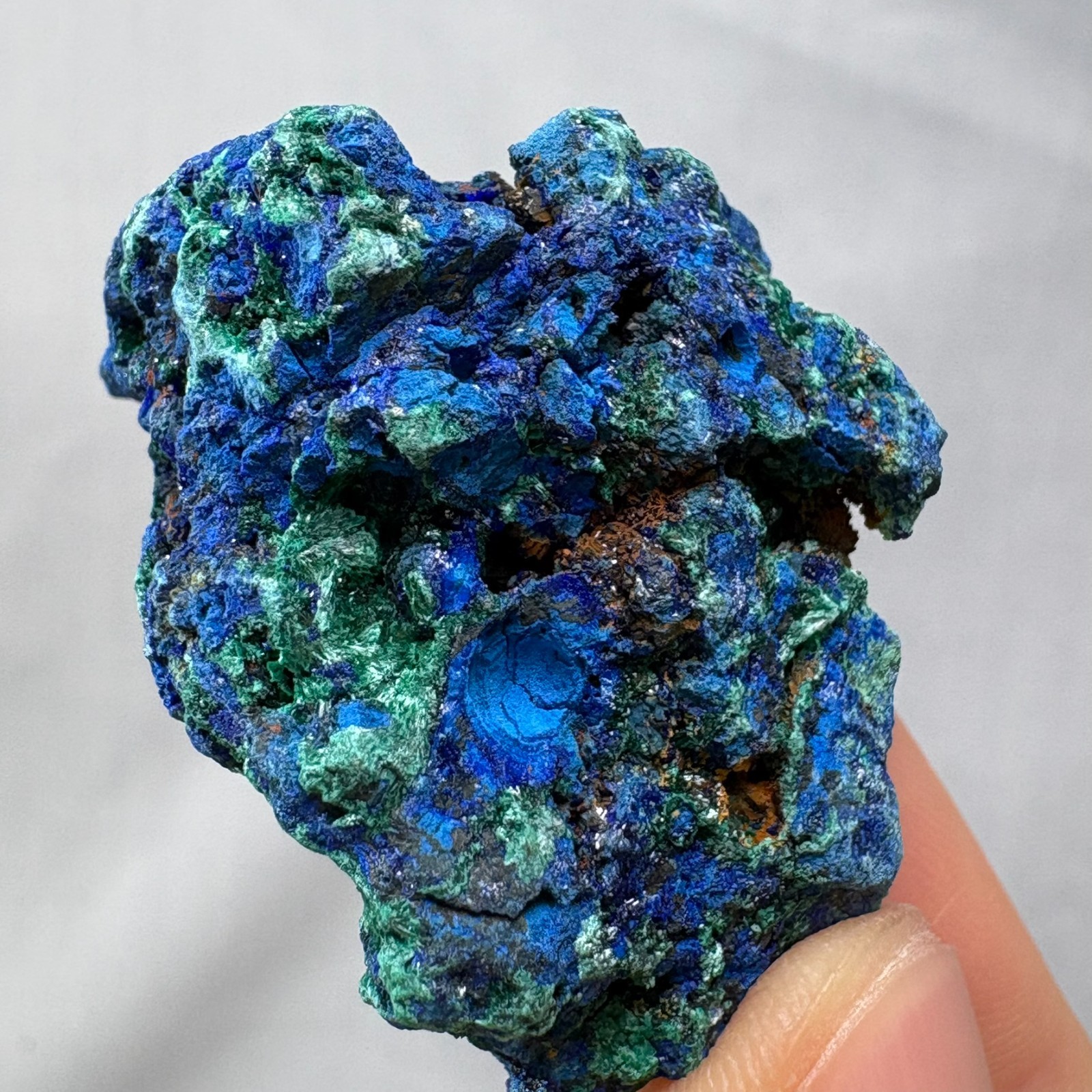 Natural Azurite Malachite Crystal Cluster Yunnan China Raw Mineral Specimen NEW
