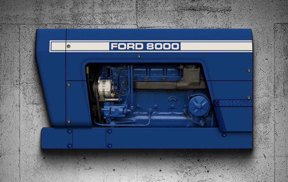 Wow Curved Ford model 8000 Tractor Farm 3D Sign Wow Curved Ford model 8000 Tractor Farm 3D Sign