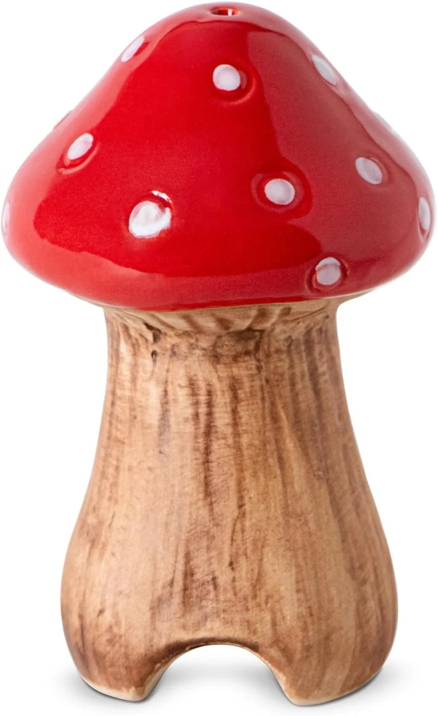 Set of 2 Ceramic Mushroom Pie Bird Vents, Cute Pie Funnel Steam Releaser